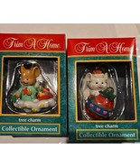 Vintage Trim A Home Tree Charm Mouse Collectible Christmas Ornaments LOT... - $18.95 CAD