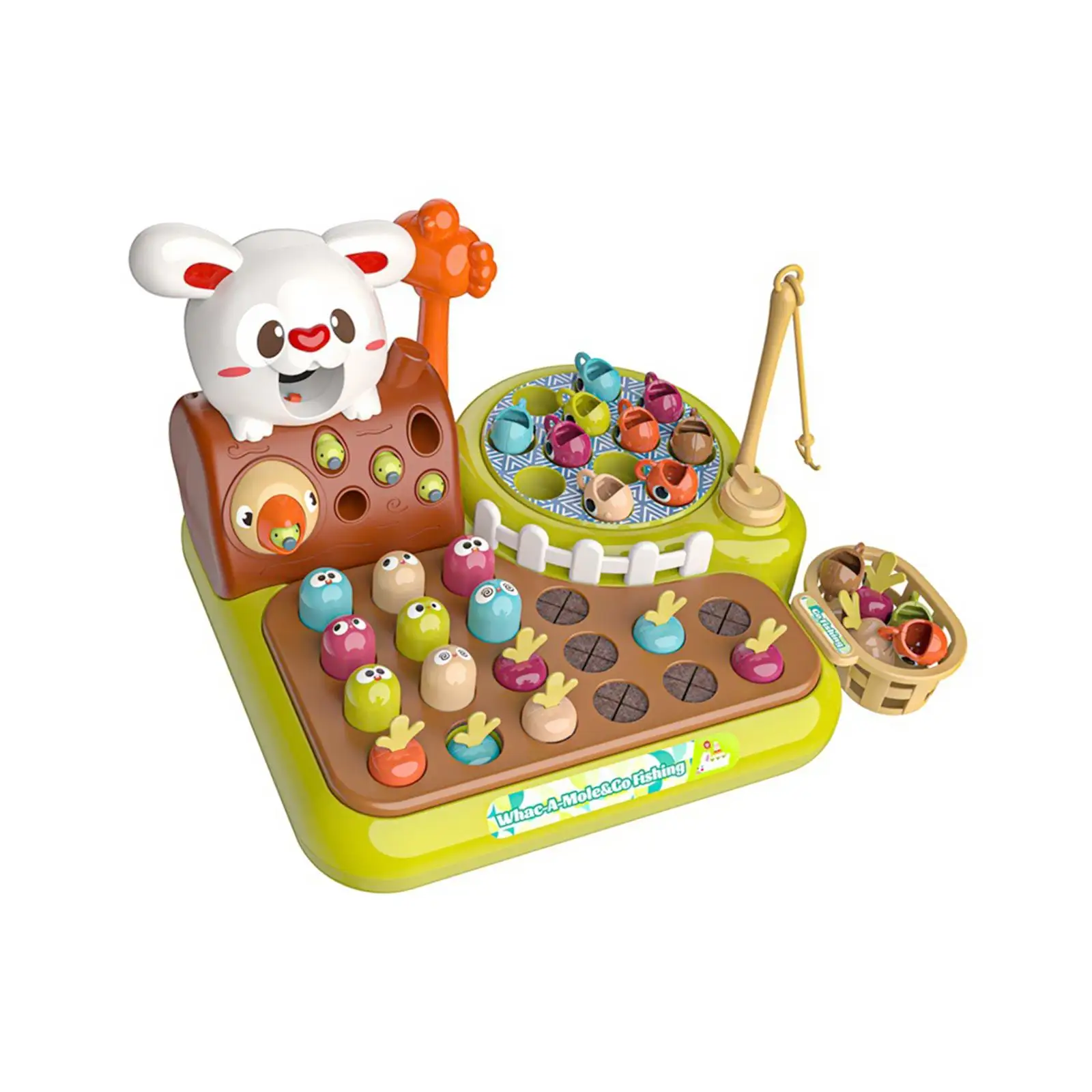 Montessori Educational Toy Set Kids Toys Party Toy Pulling Radish Toys Fishing - £27.07 GBP