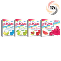 12x Packs Sonic Variety Flavor Gelatin | 6 Servings Each | 3.94oz | Mix ... - $41.09