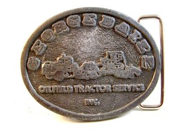 Vintage 1970 - 80&#39;s George Baize Oilfield Tractor Service Belt Buckle - $44.54
