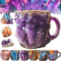 Resin Mineral Crystal Coffee Mugs With Handles (Fake Mineral Crystal - P... - $37.99