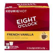 Eight O&#39;Clock French Vanilla Coffee 18 to 144 Keurig K cups Pick Any Quantity - £15.65 GBP+