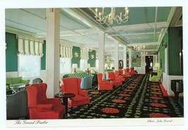 Vintage Post Card Of The Grand Parlor Grand Hotel Mackinac Michigan - £11.87 GBP