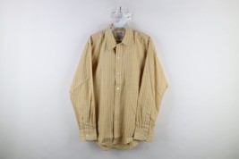 Vtg 60s 70s Streetwear Mens Medium Permanent Press Striped Button Shirt Japan - £46.47 GBP