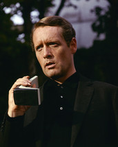 Patrick McGoohan in The Prisoner holding futuristic phone classic sci-fi tv16x20 - $69.99