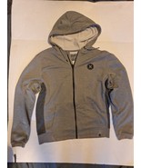 Hurley Nike Dri Fit Zip Up Hoodie Hooded Sweatshirt Jacket Gray Mens Medium - $21.06 CAD