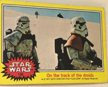 Vintage Star Wars Trading Card Yellow 1977 #138 On The Track Of The Droids - $2.48