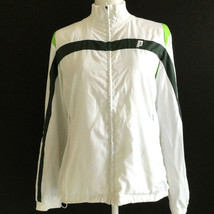 Vintage 90s Prince Active Jacket Size M Full Zip White Jacket Mesh Lining - $34.98