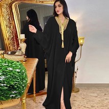 Arabic Dubai Abayas For Women Moroccan Caftan Evening Dress Eid Mubarak Islam Cl - £95.92 GBP