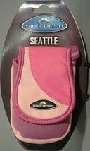 PINK Padded Compact Camera Case/Pouch, Lanyard Belt Hook &amp; Loop 10 x 6.5... - £3.44 GBP