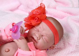 Baby Girl Doll Berenguer 14&quot; Real Alive Soft Vinyl Silicone Preemie LifeLike - £86.30 GBP