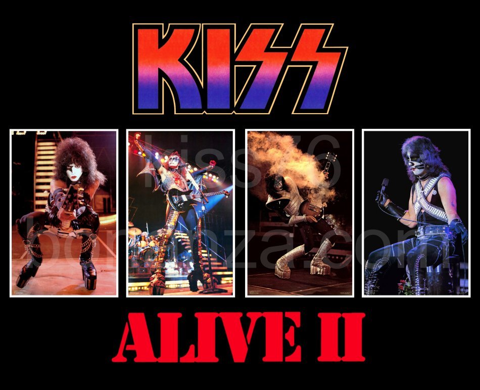 KISS Rock Band ALIVE II Album 24 x 30 Inch Custom Store Style Promo Poster - $40.00
