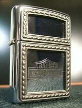 Retired 2003 Iconic Harley Davidson Mirrored Rope Zippo Lighter - $1,223.71 MXN