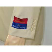Men Apollo King Band Collarless Church Suit Mandarin 5 Hidden Buttons AG57 Tan image 5