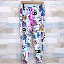 Space Jam A New Legacy Fleece Joggers Pajama White Allover Print Womens ... - £13.93 GBP