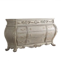 23" Off White Solid Wood Nine Drawer Double Dresser - $45,690.75 MXN