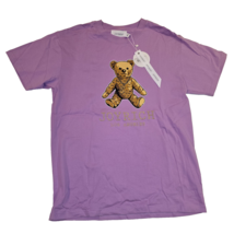 Joyrich NWT&#39;s Enrich Rock Teddy Emblem Tee Shirt Lavender Size Medium-RARE - $49.68