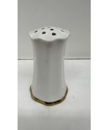 VINTAGE R S GERMANY WHITE AND GOLD PORCELAIN HATPIN HOLDER 4-5/8&quot; HIGH - $27.73 CAD