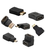 Hdmi Adapters Kit (7 Adapters) Mini Hdmi To Micro Hdmi Male To Female - £15.97 GBP