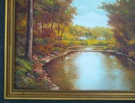 Vintage Landscape Oil Painting by Lillian Hulsmann (Lample) image 3