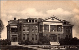 Dining Hall Massachusetts State College Amherst MA 1917 Postcard (A10) - £4.69 GBP