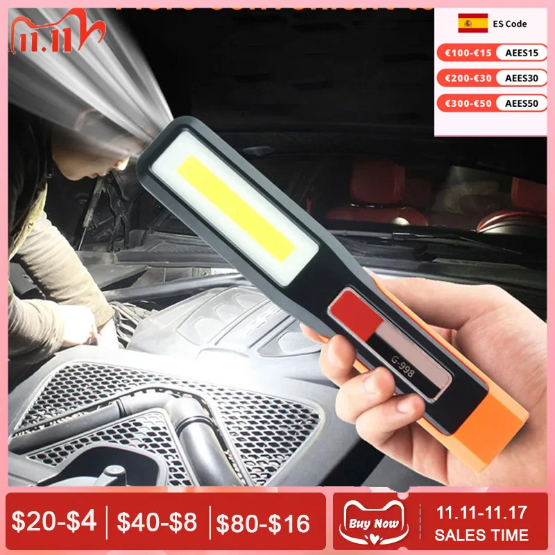 LED work light with magnet maintenance lighting flashlight Car Garage Mechanic - £12.26 GBP
