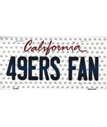 49ers California State Background Metal License Plate Tag (49ers Fan) - £11.95 GBP