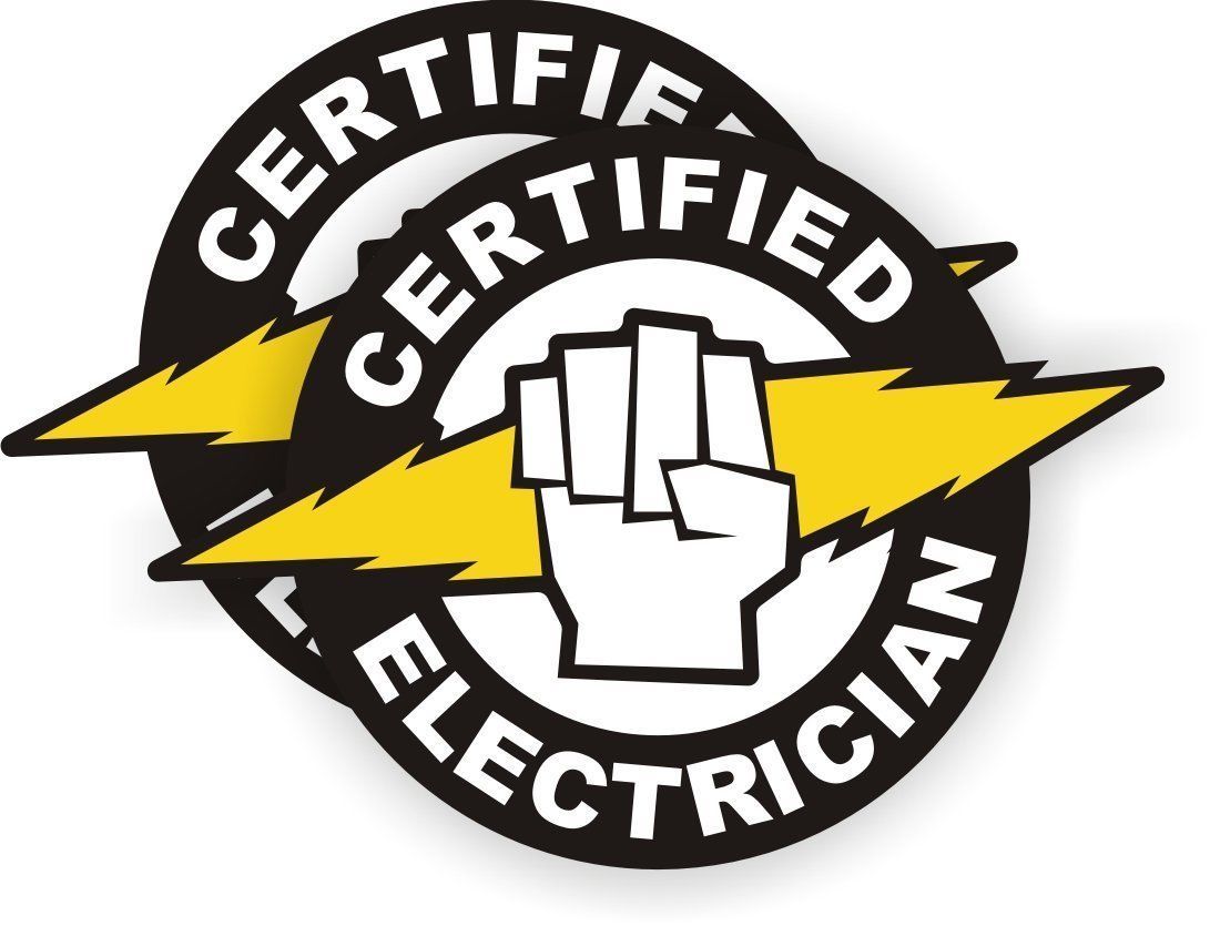 Certified Electrician with BOLT(2 Pack) HardHat Sticker (size: 2&quot; color:... - $3.87