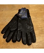 Stafford Men&#39;s L Black 40g THINSULATE Leather Commuter Gloves Touch Scre... - $27.06 CAD