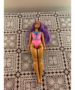 Mattel Fashionista Barbie Fashion Doll 11 inch Purple  Hair 2021 Poseabl... - £10.35 GBP