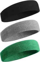  Sports Headband for Men Women Moisture Wicking Athletic Cotton Terry  - $24.80