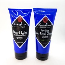 Jack Black Beard Lube Conditioning Shave + Pure Clean Facial Cleanser 6 oz NEW - £27.65 GBP