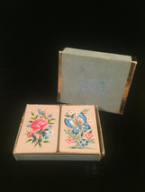 Vintage W. P. Co. Double Playing Card Boxed set- #8902 "Crewel Work" image 3