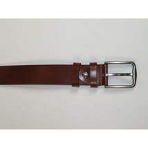 Men's Belt By PICCODER Turkey Genuine Leather Solid 3000 Brown image 3