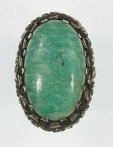 Vintage Sterling Silver Jasper Ring Size 5 - $114.33