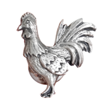 Insigne épingle en étain coq petite épingle oiseau volaille badge cock... - £6.71 GBP