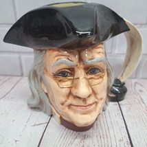 80s BENJAMIN FRANKLIN Sculpture Decorative Head Coffee-Tea Mug Large, De... - £11.43 GBP