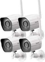 Zmodo 1080P Full Hd Outdoor Wireless Security Camera System, 4 Pack Smar... - £91.68 GBP