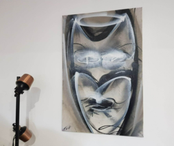 Tom Watts Batman&#39;s &quot;Ghost&quot; Pop Art Dark Knight Abstract Painting Canvas 90x60cm - £38.99 GBP
