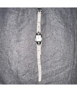 Fossil Womens Watch 20mm Silver Tone Case With White Leather Floral Band - €13,10 EUR