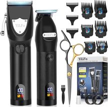 Hair Clippers for Men Professional- Beard Hair Trimmer, Cordless Barber Clippers - £35.40 GBP