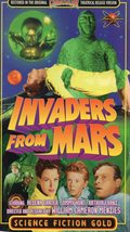 INVADERS FROM MARS (vhs,1953) distorted sets, nightmarish quality, cult favorite - £7.98 GBP