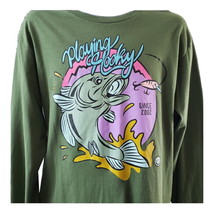 Neff graphic long sleeve green graphic Playing Hooky Fish theme tee NEW ... - £20.65 GBP