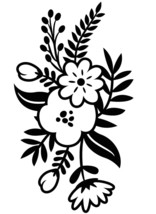 Small Floral Sprig Emboss Folder - $530.61 MXN