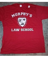 Port &amp; Company Murphy&#39;s Law School Novelty T-Shirt Red Short Sleeve Funn... - $561.60 MXN