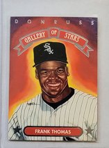 1993 Donruss Gallery of Stars Frank Thomas Baseball Trading Card TPTV - £4.46 GBP