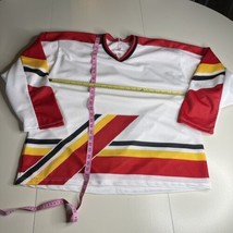 Bauer H.W.  ca 26969 Blank white hockey jersey Red Yellow Black Size L Canada - £19.74 GBP