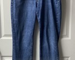 Levis 505 Womens Size 12 Straight Leg Midrise Medium Wash Denim Blue Jeans - $13.86