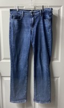 Levis 505 Womens Size 12 Straight Leg Midrise Medium Wash Denim Blue Jeans - £11.05 GBP