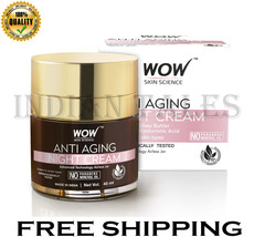  WOW Skin Science Cream Anti Aging No Parabens &amp; Mineral Oil Night Cream 50mL  - £18.89 GBP